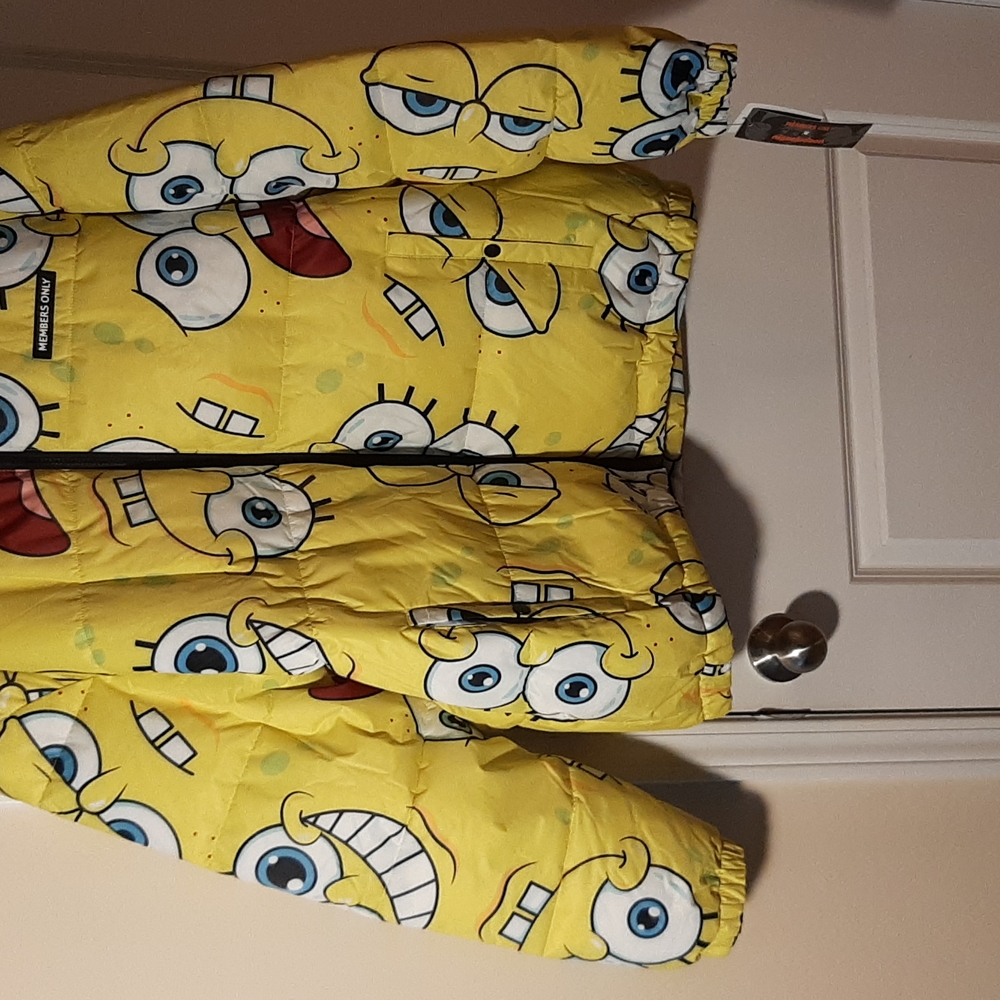 Nickelodeon Members Only SpongeBob Coat Brand NEW with Tags Men X-Large - Picture 7 of 15